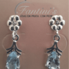 Brinco de Prata Topázio Azul Gota - Image 2